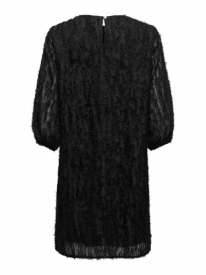 JDYKING 3/4 SHORT DRESS WVN Black
