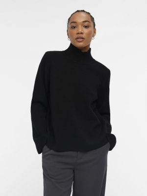 OBJREYNARD SQUARE SLEEVE PULLO Black