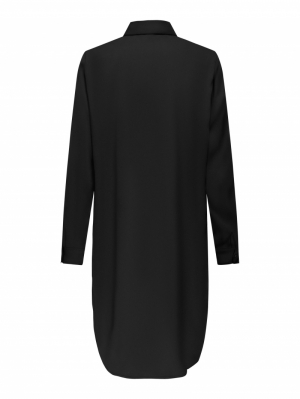 ONLTIANA L/S SHIRT DRESS WVN Black