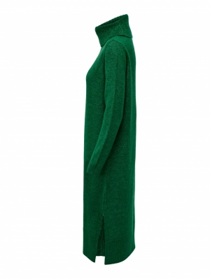 ONLBRANDIE L/S ROLL NECK DRESS Abundant Green