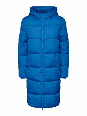 PCBEE NEW LONG PUFFER JACKET B French Blue