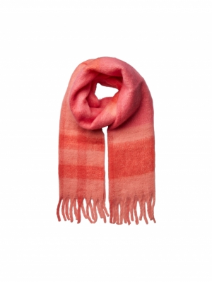 PCSILLE LONG SCARF BC Hot Pink