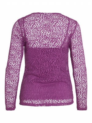 VICARSA L/S LACE TOP Cattleya Orchid