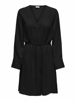 JDYDIVYA 7/8 V-NECK BELT DRESS Black