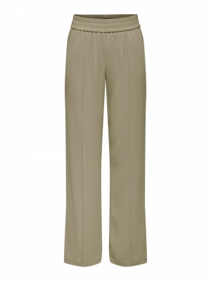 ONLLUCY-LAURA MW WIDE PIN PANT Weathered Teak