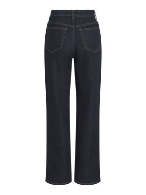 VIKELLY JAF HW STRAIGHT JEANS- Dark Blue Denim
