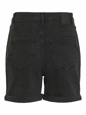 VIJO HW BLACK DENIM SHORTS Black