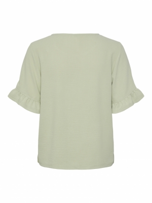 PCARIANNA SS O-NECK TOP Lint