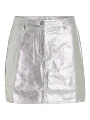 VINIRVANA HW DENIM SKIRT Silver