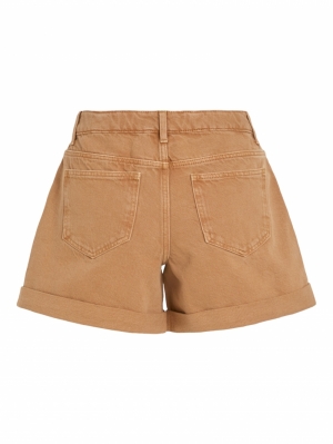 VISHELLY RW DENIM SHORTS Cathay Spice