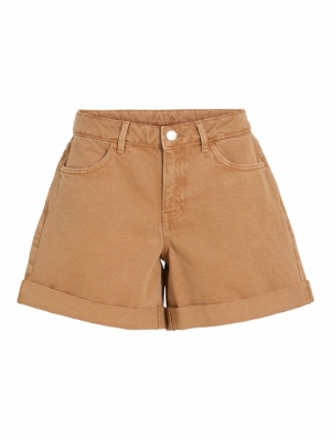 VISHELLY RW DENIM SHORTS Cathay Spice