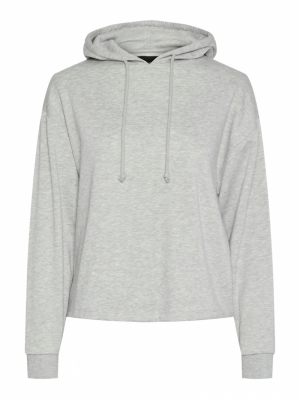 PCCHILLI LS HOODIE NOOS BC Light Grey Mela