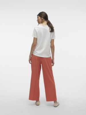 VMKRISTEL HW WIDE PANT Burnt Sienna