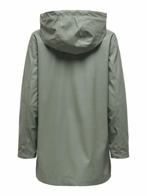 ONLELISA RAINCOAT OTW NOOS Agave Green