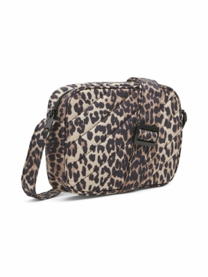 PCAMANDA CROSS BODY Black/leo