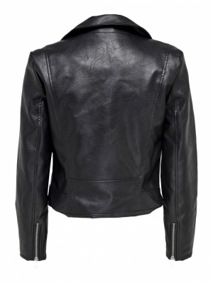 ONLVERA FAUX LEATHER BIKER OTW Black