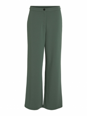 VICLAVA HW WIDE PANTS Duck Green