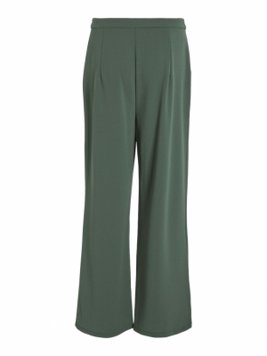 VICLAVA HW WIDE PANTS Duck Green