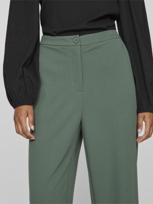 VICLAVA HW WIDE PANTS Duck Green