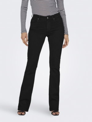 ONLBLUSH MID FLARED DNM REA234 Black Denim