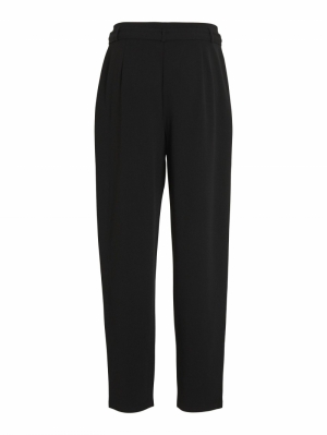 VICLAVA HW BELTED PANTS- NOOS Black