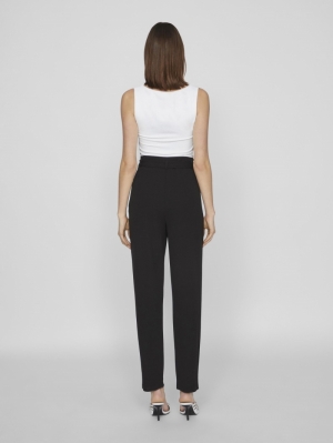 VICLAVA HW BELTED PANTS- NOOS Black