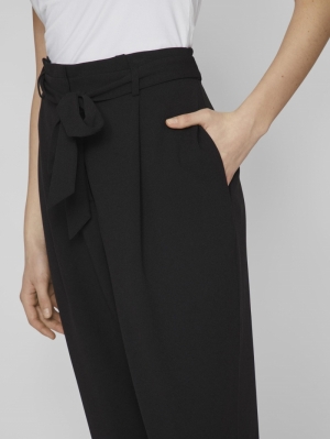 VICLAVA HW BELTED PANTS- NOOS Black