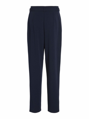 VICLAVA HW BELTED PANTS- NOOS Navy Blazer