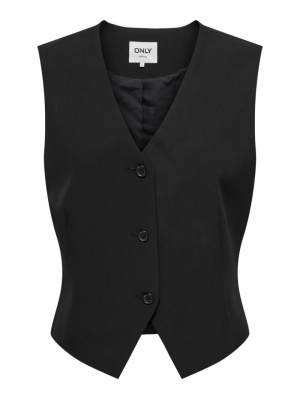 ONLKAYLE-ORLEEN LIFE WAISTCOAT Black