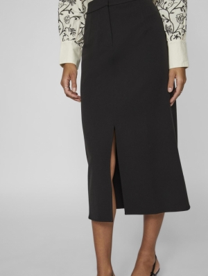 VIVARONE HW MIDI SKIRT - NOOS Black