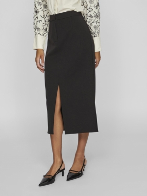 VIVARONE HW MIDI SKIRT - NOOS Black