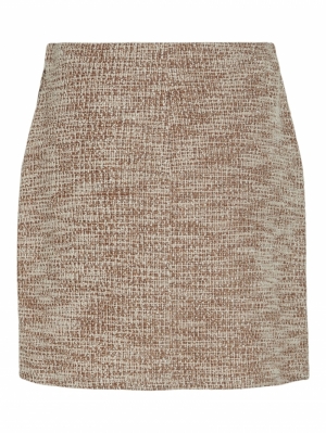 VIAMERA HW SHORT SKIRT Birch/FOSSIL/GO