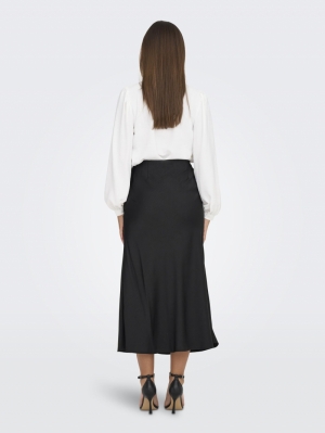 JDYURBA MW SKIRT WVN Black