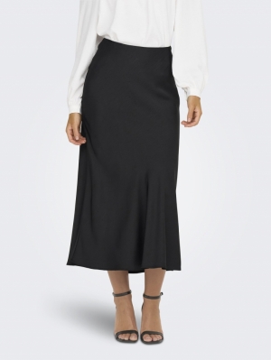 JDYURBA MW SKIRT WVN Black