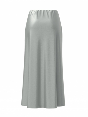 VILISA HW MIDI SKIRT Silver