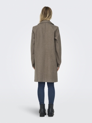 ONLCARRIE BONDED COAT OTW NOOS Caribou/MELANGE