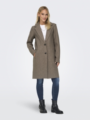 ONLCARRIE BONDED COAT OTW NOOS Caribou/MELANGE