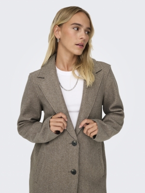 ONLCARRIE BONDED COAT OTW NOOS Caribou/MELANGE