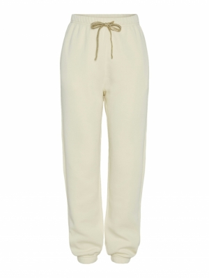 PCCHILLI HW HEART SWEAT PANTS White Pepper/GO