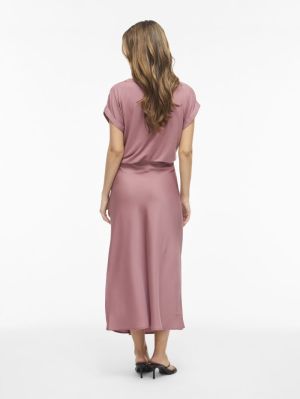 VIELLETTE HW MIDI SKIRT - NOOS Nostalgia Rose