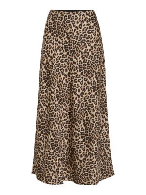 VIELLETTE HW MIDI SKIRT - NOOS Caramel Café/LE