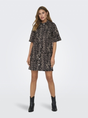 ONLANLIE SS AOP DRESS PNT Black/LEO