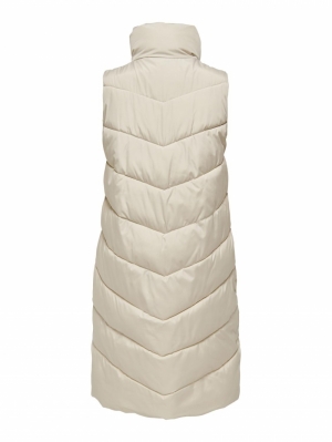 JDYFINNO LONG PADDED WAISTCOAT Moonbeam/LIGHT