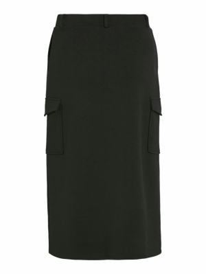 VISIFFI HW MIDI SKIRT Black Beauty