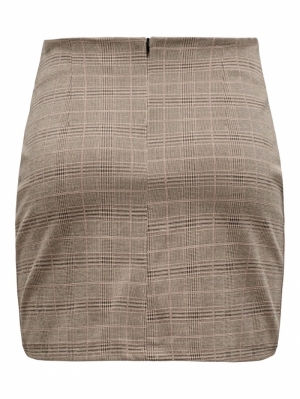 JDYGEGGO MIA MINI SKIRT JRS AT Walnut/ROSE CHE