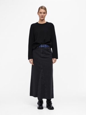 OBJREYNARD SQUARE SLEEVE O-NEC Black