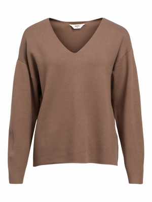 OBJREYNARD V-NECK PULLOVER NOO Morel