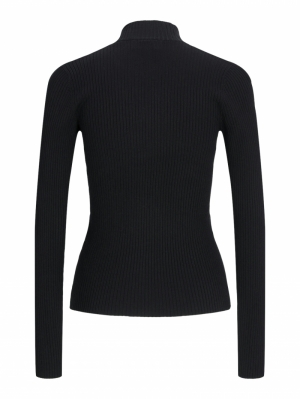 JXZOMA TIGHT HALF ZIP KNIT Black