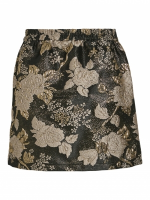 VIOTHEA SHORT JACQUARD RW SKIR Black Beauty