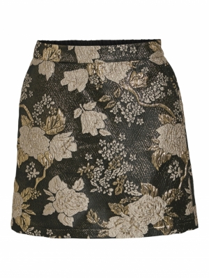 VIOTHEA SHORT JACQUARD RW SKIR Black Beauty